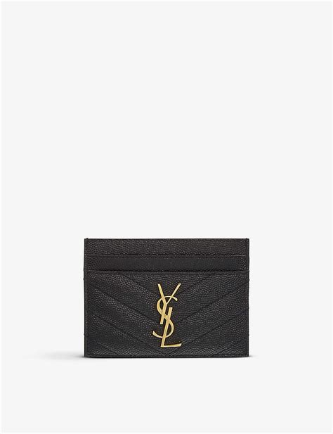 ysl leather card holder|YSL card holder selfridges.